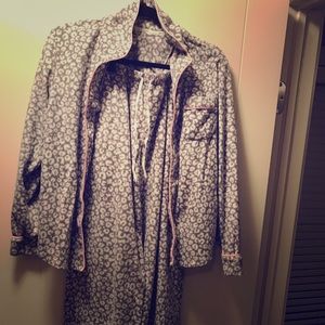 DKNY fleece pajama set